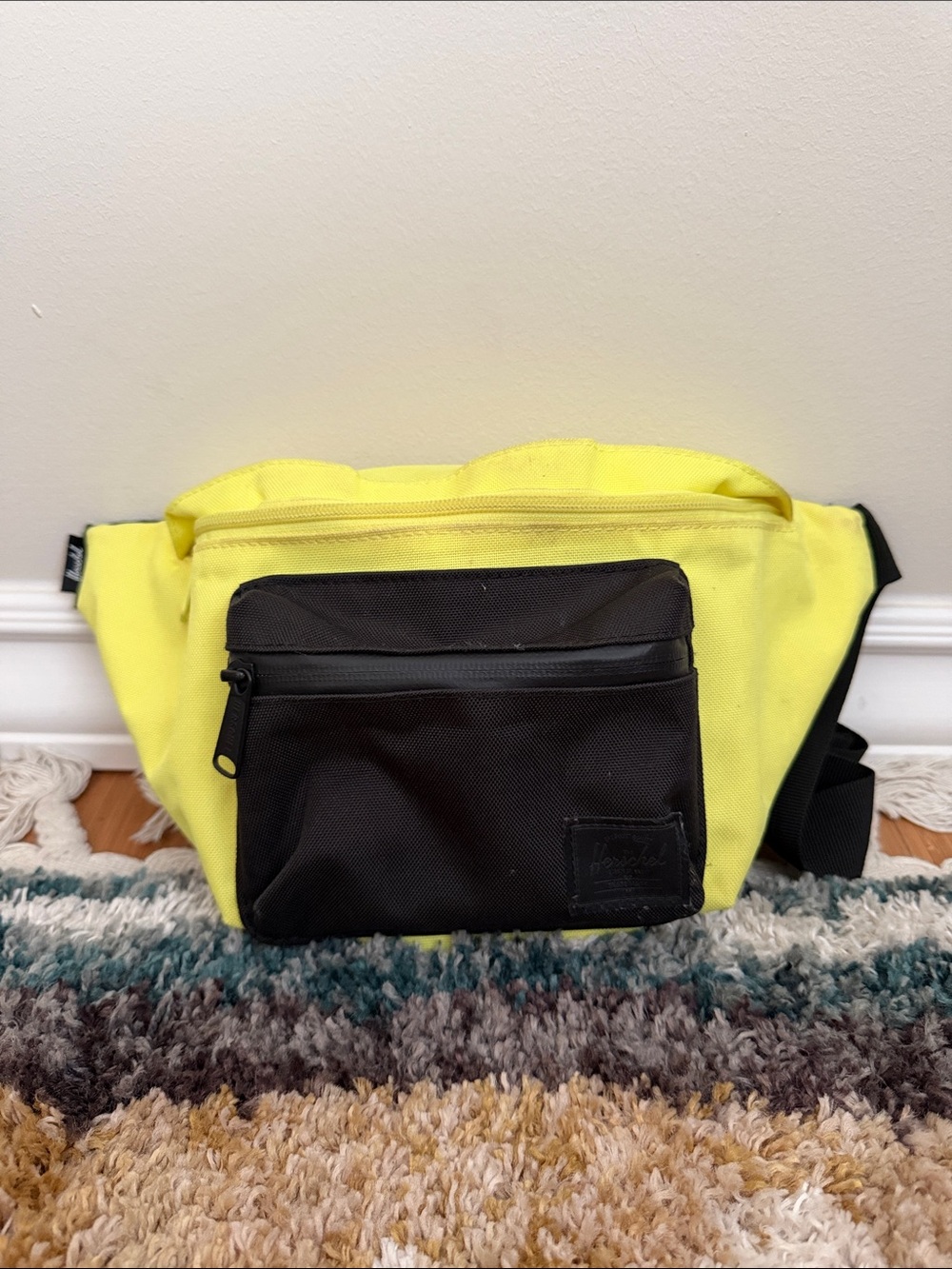 Hershel Supply Co. Neon Yellow and Black Waist Bag /Fanny Pack
